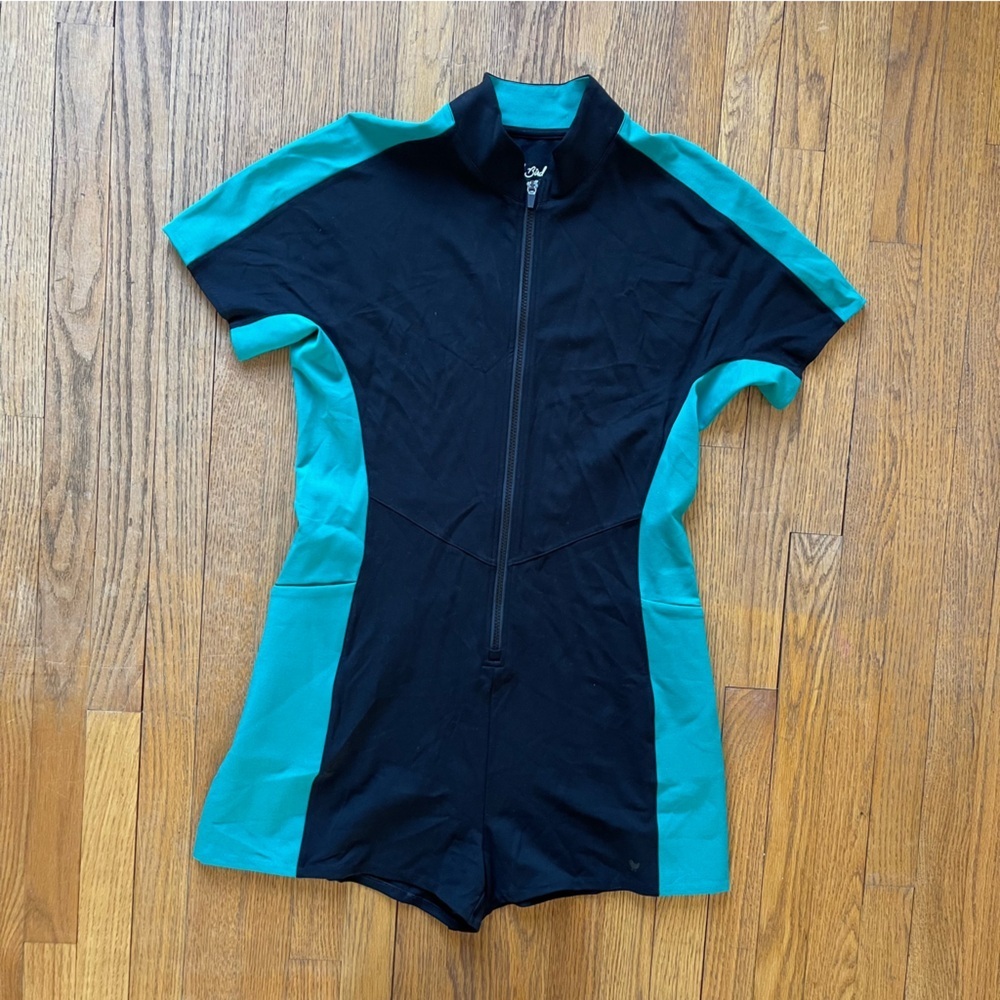 Bad Birdie Caddy Romper Golf Black Size Large NWOT